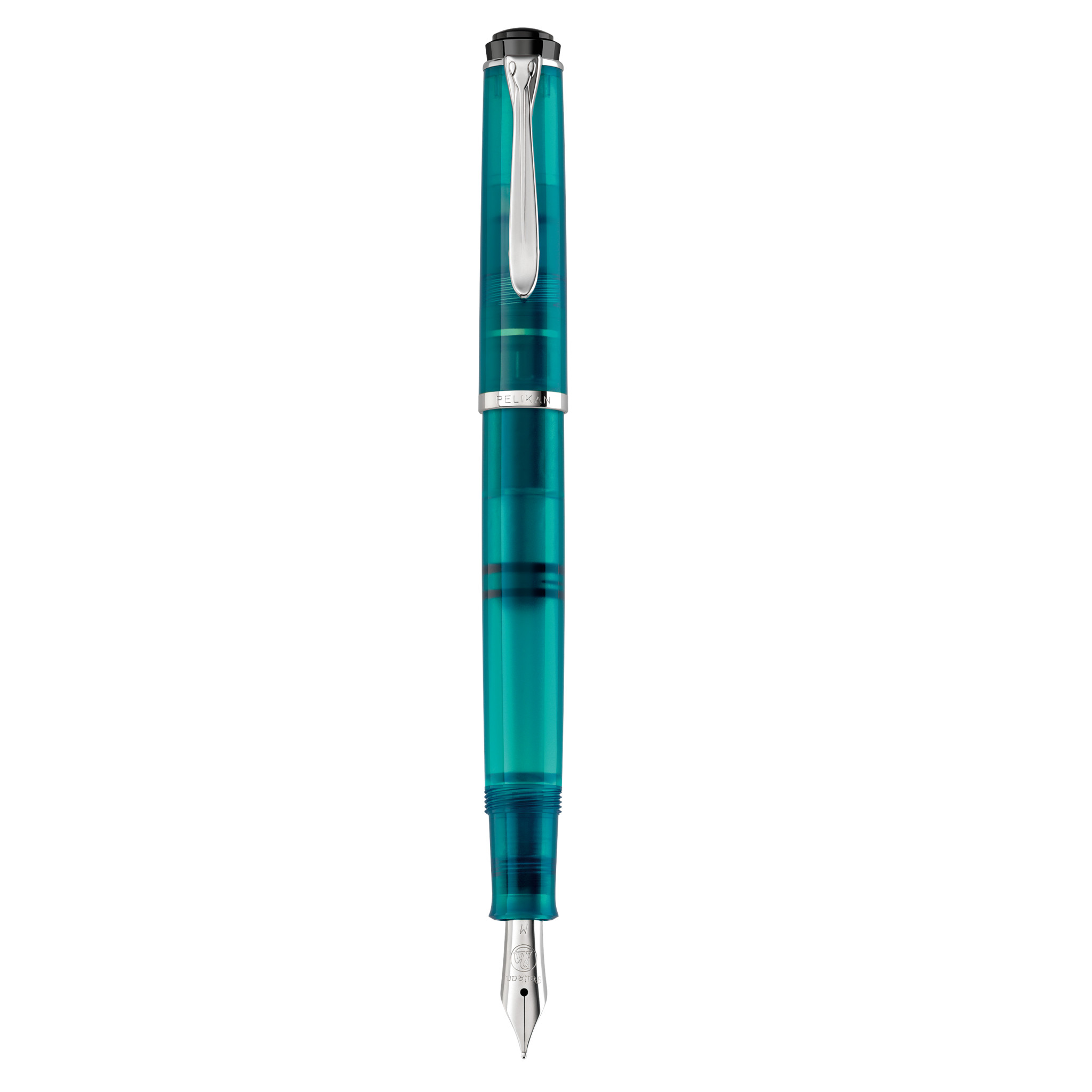 Pelikan Kolbenfüllhalter im Etui & Edelstein Ink Apatite 50ml | Extra Fein