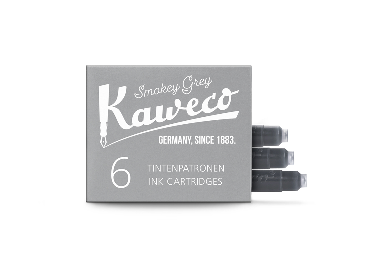 Kaweco_Ink_6-pack_SmoGre_open_web_s Kaweco Tintenpatronen Rauch Grau