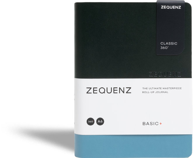 Zequenz Basic Plus Notizbuch A6 Emerald Lagoon