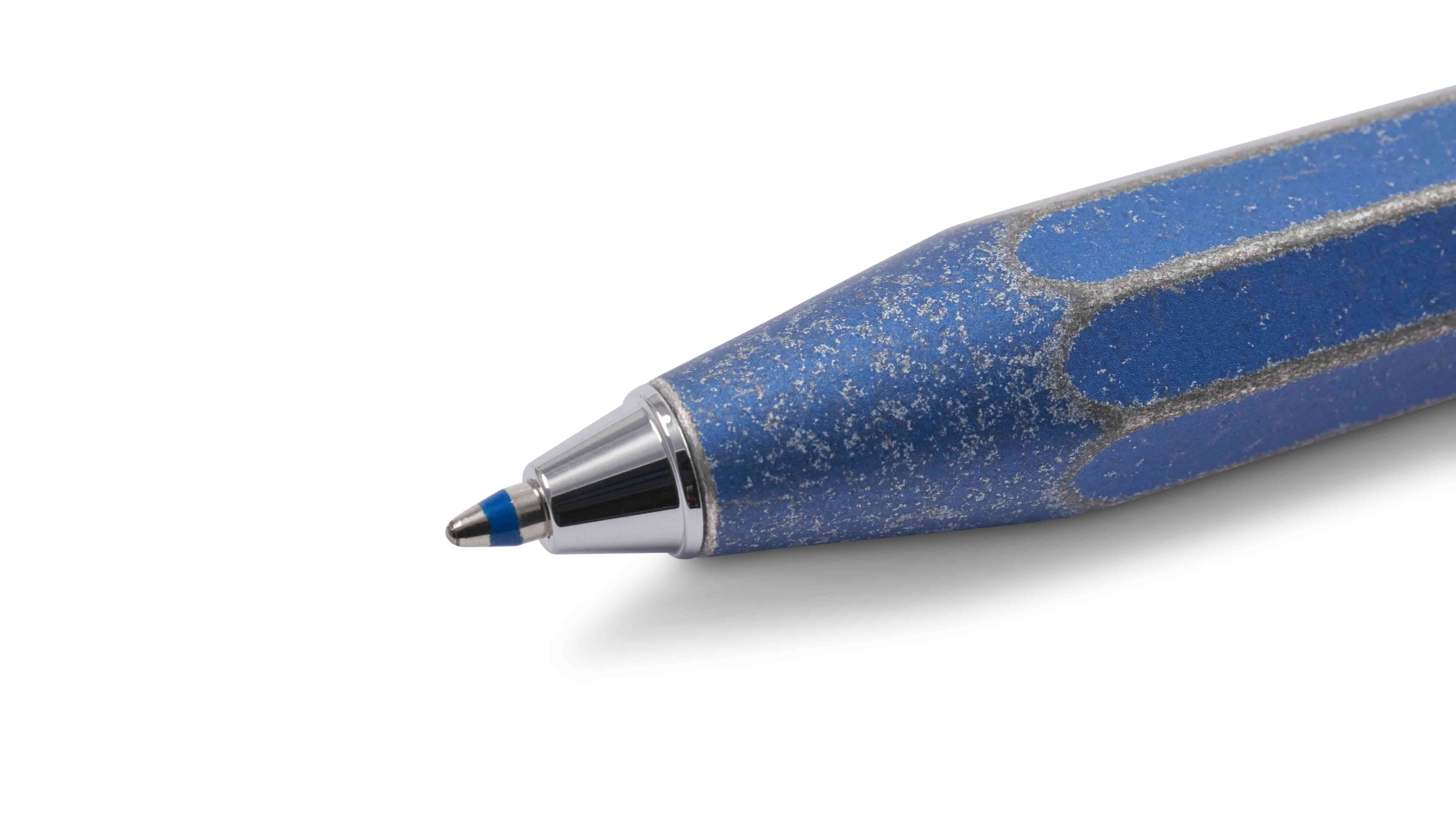 Kaweco AL Sport Stonewashed Kugelschreiber Blau Detail Front