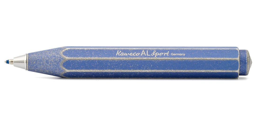Kaweco_Stonewashed_Blau_Kugelschreiber Kaweco AL Sport Stonewashed Kugelschreiber Blau