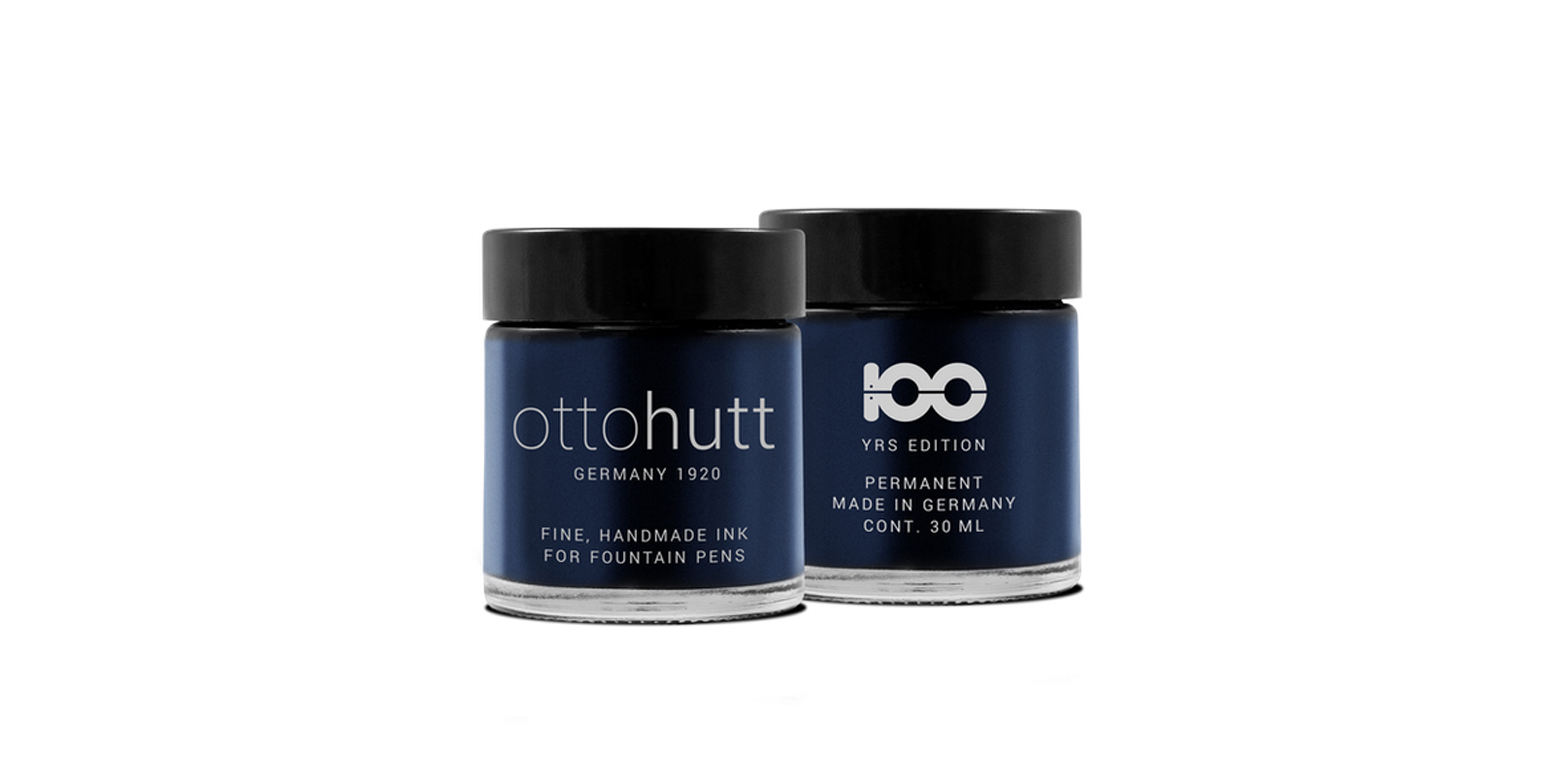 Otto Hutt ink bottle 30 ml 100yrs document-proof blue permanent