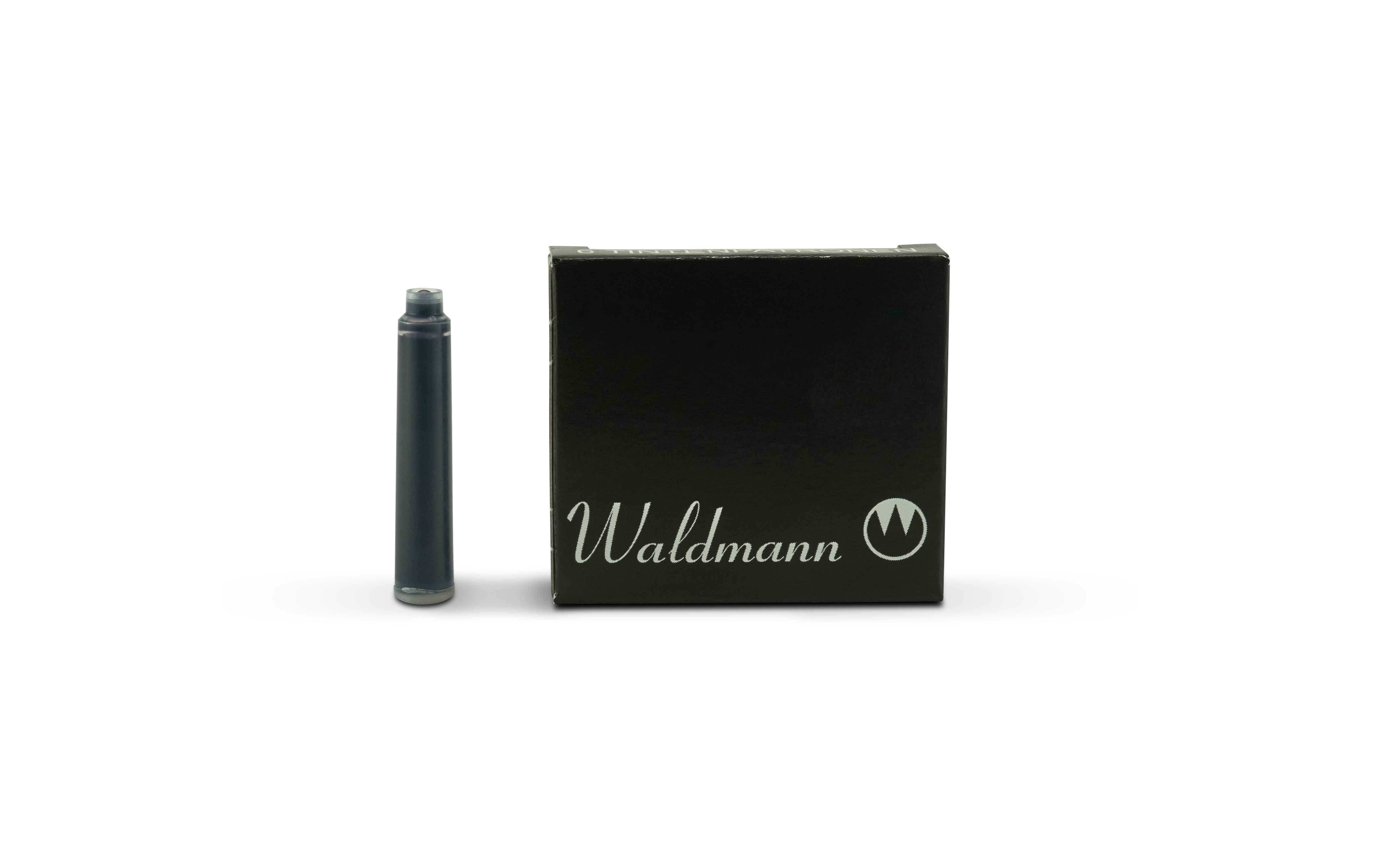 Waldmann-fountain-pen-cartridges-6-pieces-black Waldmann Tintenpatronen Schwarz