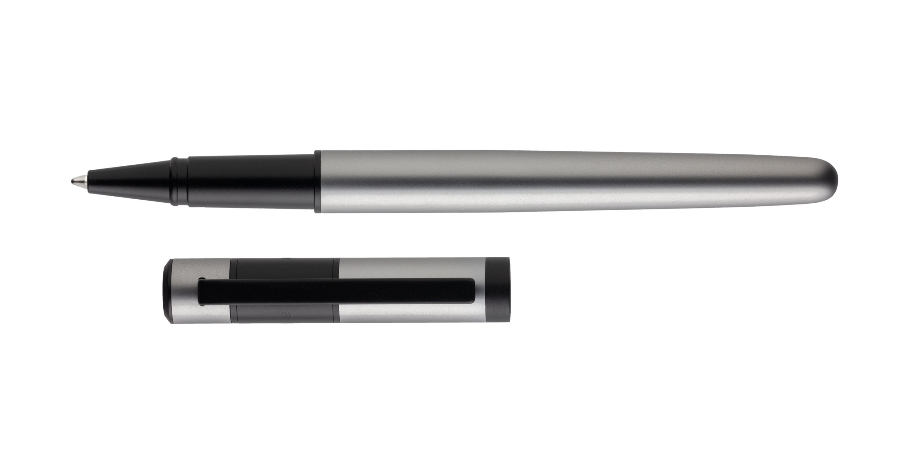 Hugo-Boss-RIBBON-Tintenroller-Matte-Chrome-offen Hugo Boss RIBBON Tintenroller Matte Chrome