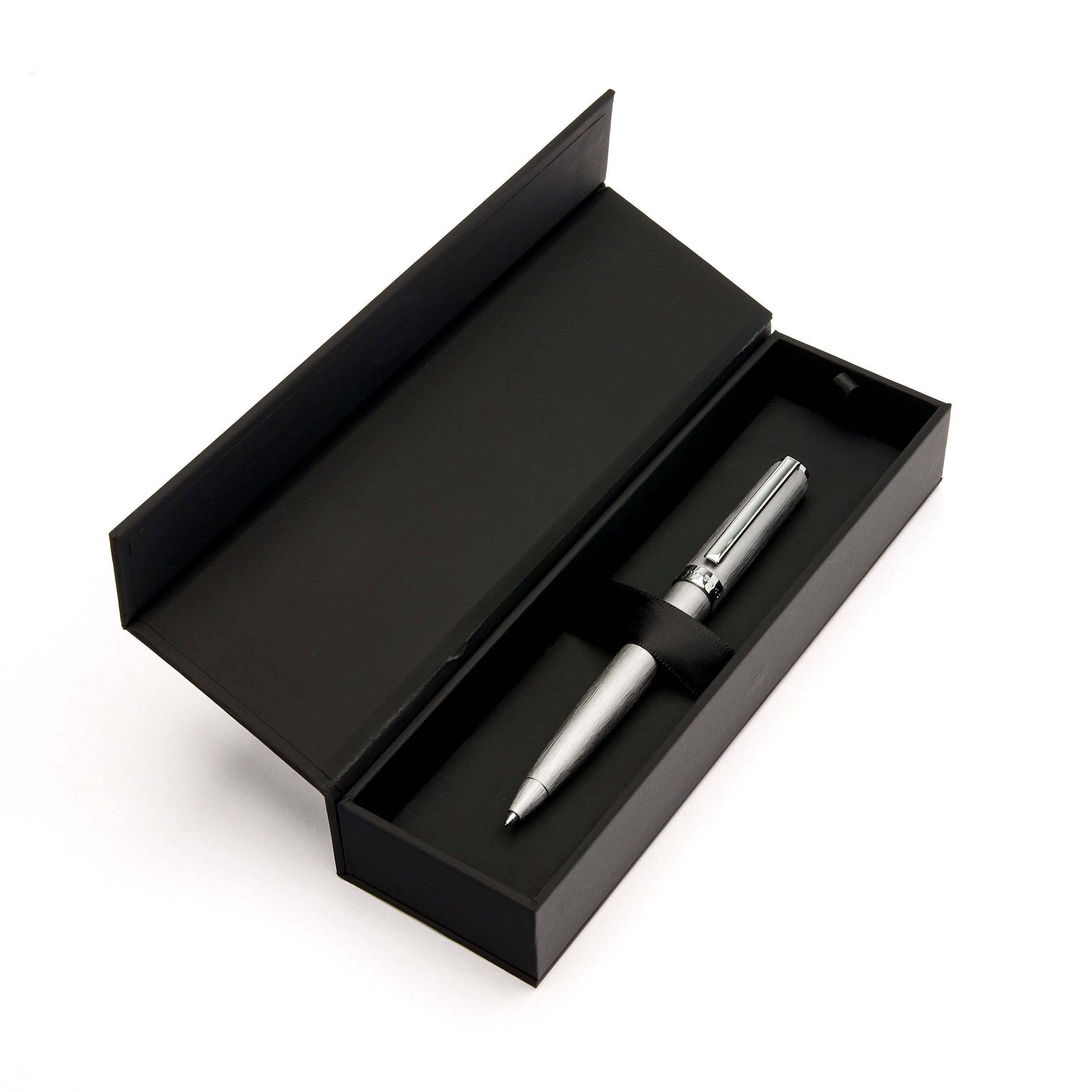 HSK4414B_E2-2 Hugo Boss Kugelschreiber Gear Brushed Chrome