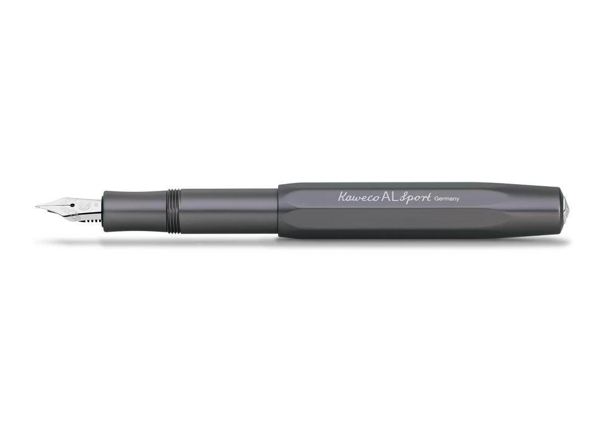 Kaweco AL Sport Füllhalter Anthrazit | Extra Fein Stahl blank