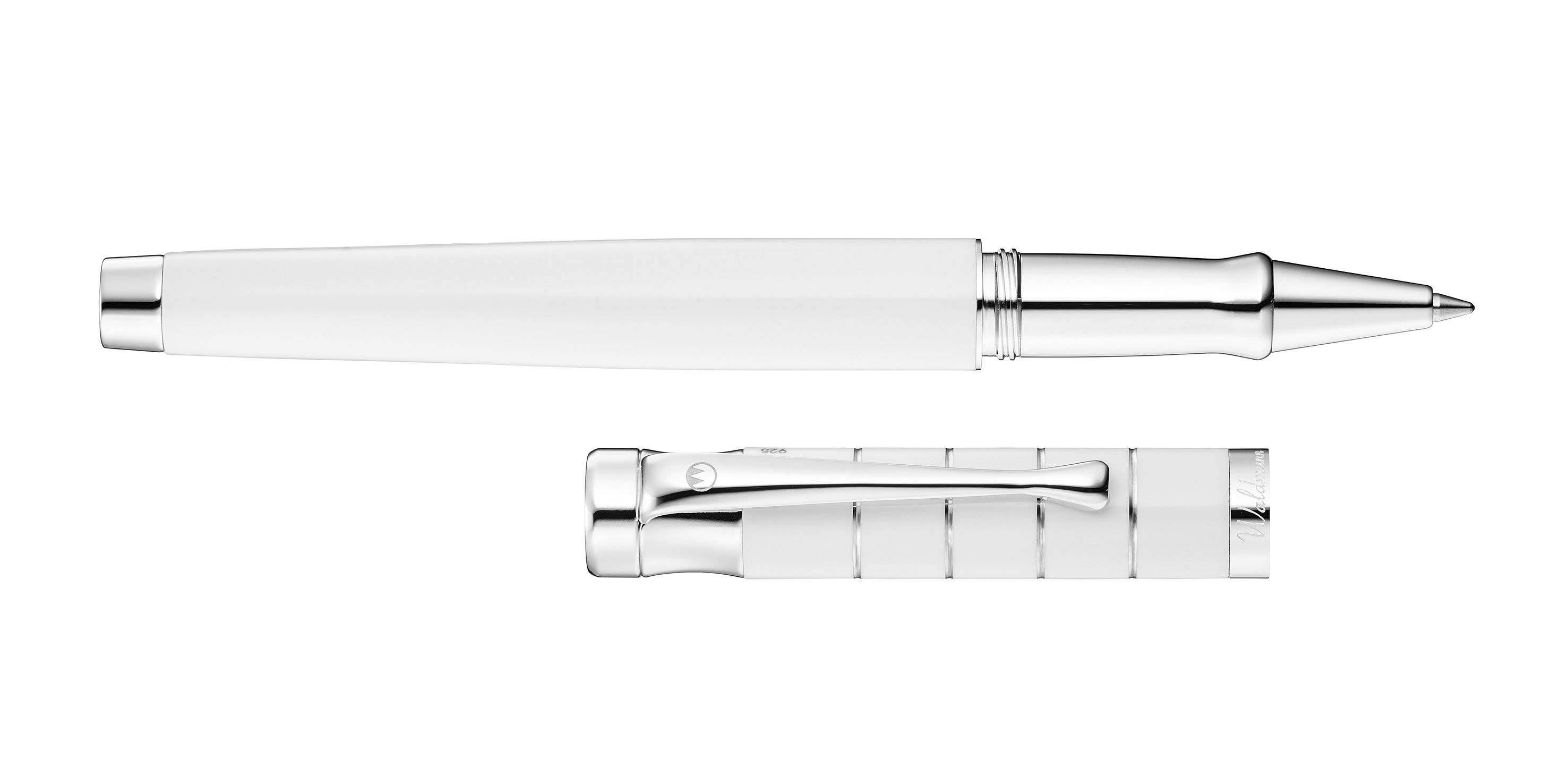 Waldmann-Tango-Rollerball-Weiss-Ringe-rollerball-white-rings Waldmann Tango Rollerball Weiß Ring-Design