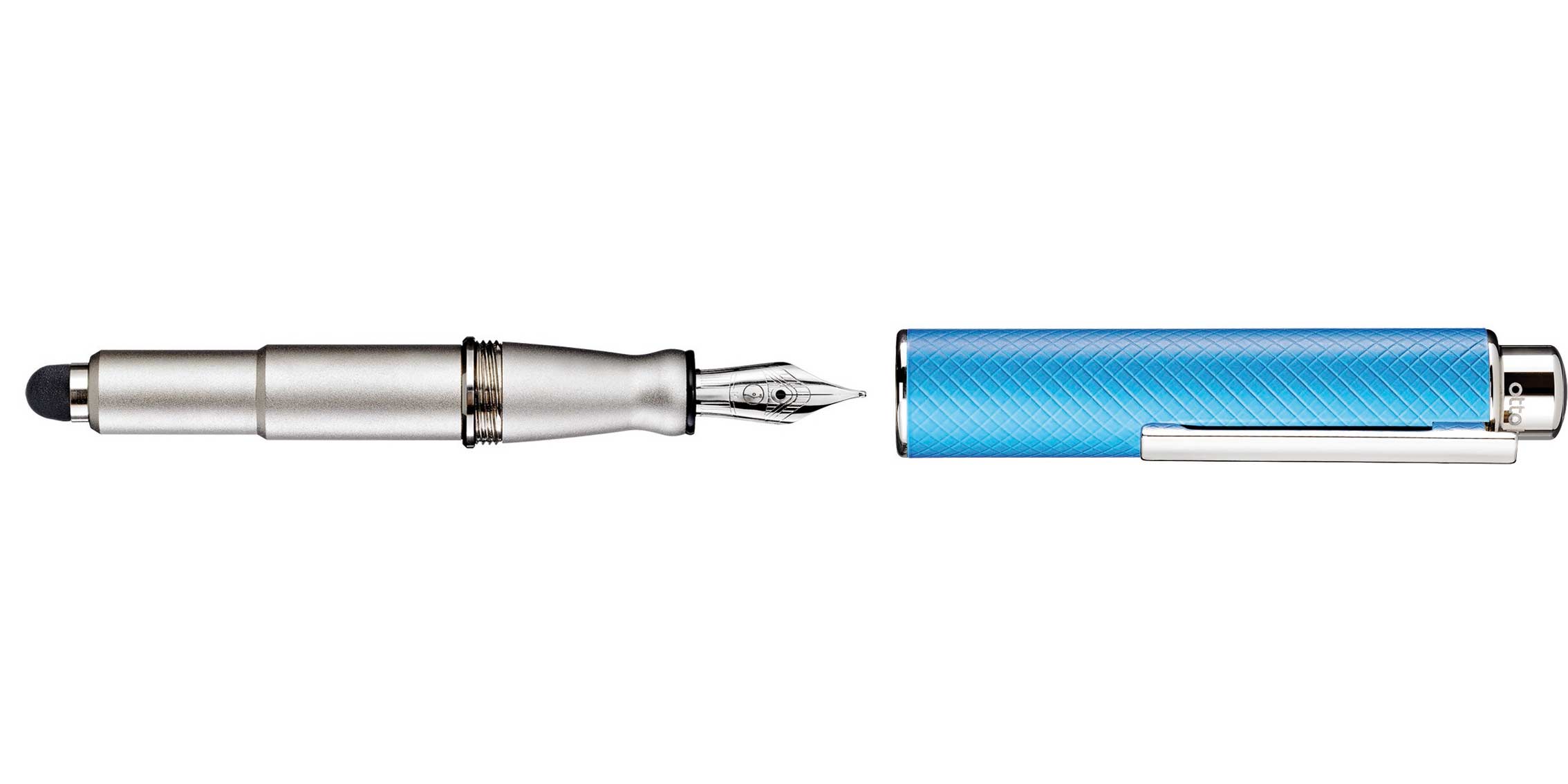 OttoHutt-Entwurf05-Blau-Fuellhalter Otto Hutt Entwurf 05 Füllhalter Karo Türkis