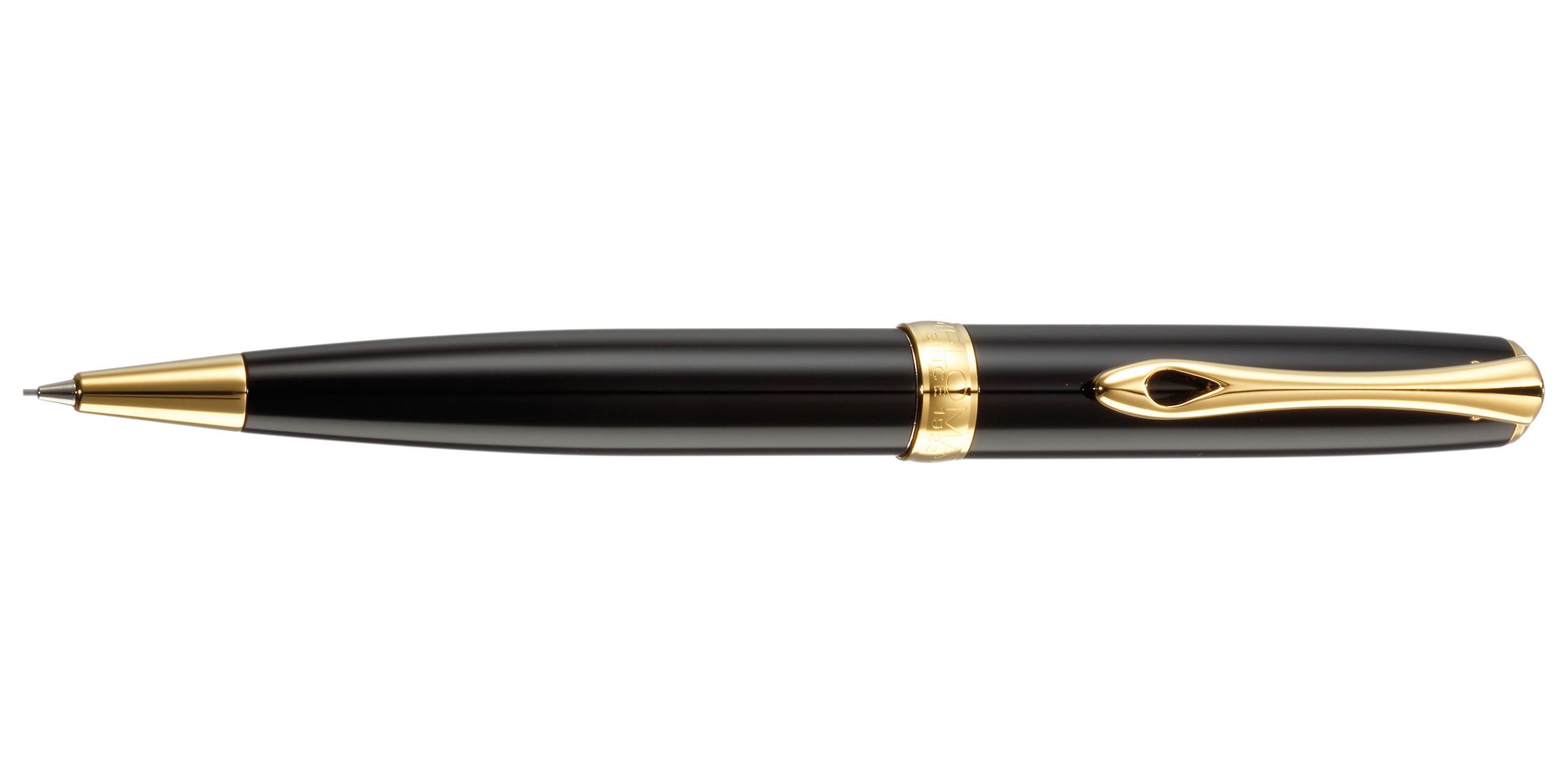 Diplomat-Excellence-A2-Bleistift-Stahl-Lack-Schwarz-Gold-pencil-black-lacquer Diplomat Excellence A2 Drehbleistift Lack Schwarz vergoldet