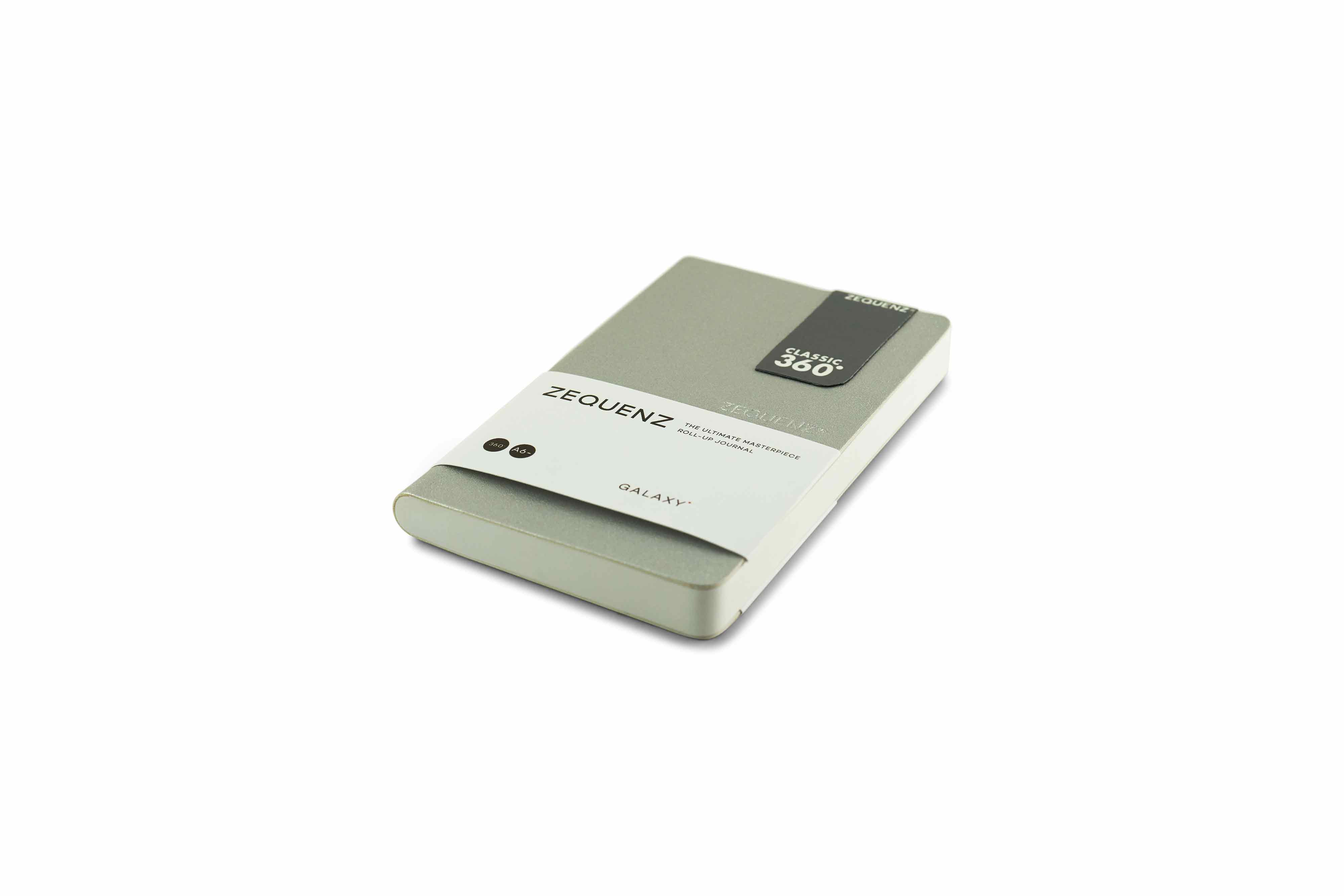 Zequenz-notebook-Galaxy-A6-silver Zequenz Galaxy 360 Notizbuch A6- Silber 9x14 cm