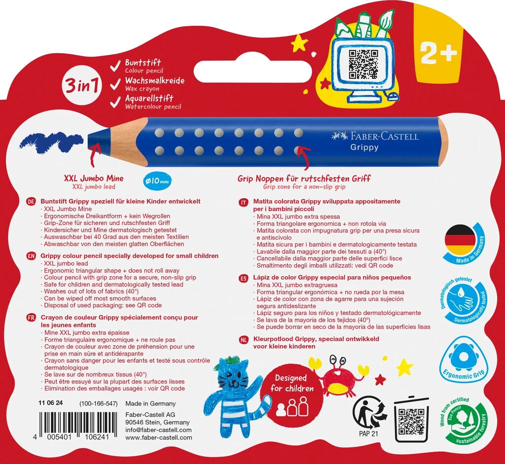 Faber-Castell Grippy Buntstifte 10er Set