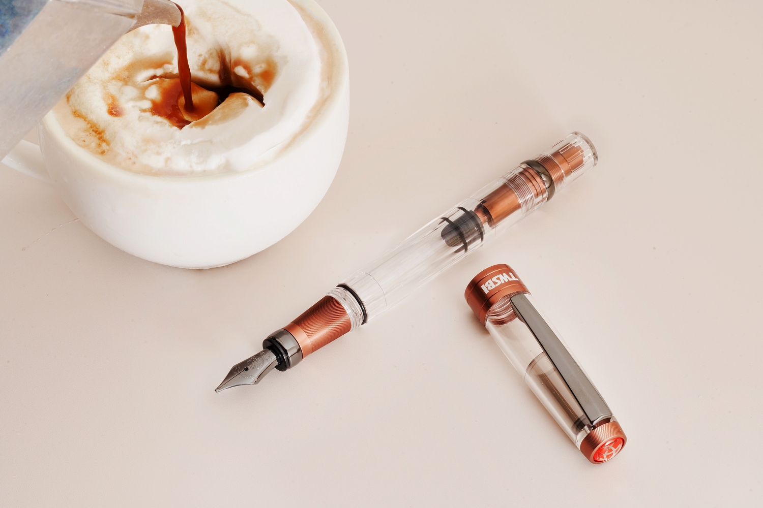 TWSBI Diamond 580ALR Affogato Onyx Kolbenfüllhalter