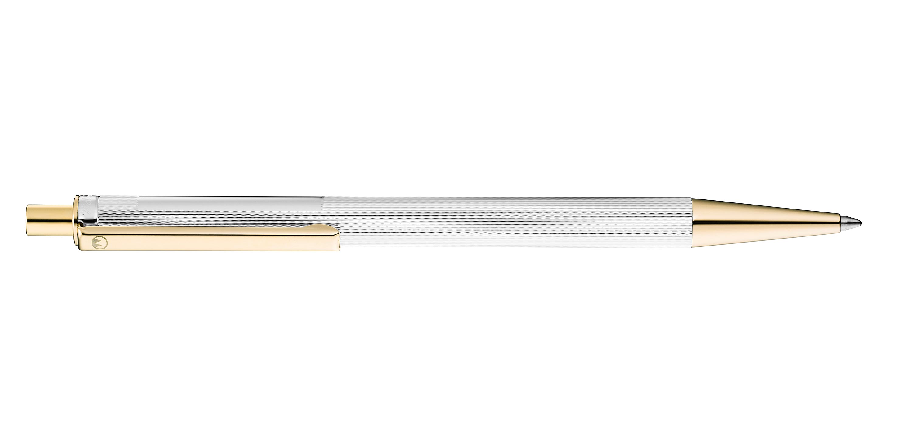 Waldmann-Eco-Kugelschreiber-Gold-Korn-ballpen-gold-korn Waldmann Eco Druckbleistift Korn-Design Silber Gold