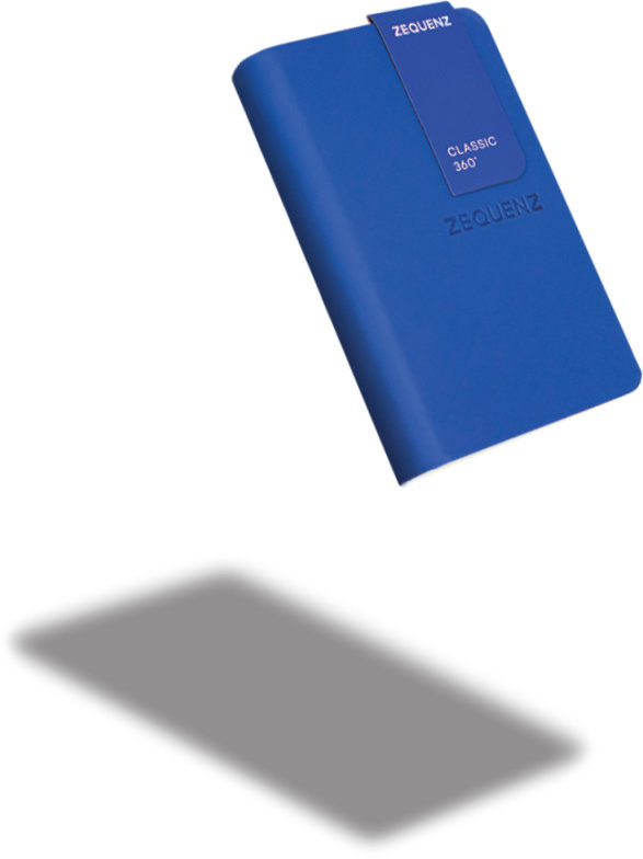 Zequenz The Color Notizbuch A7 Königsblau