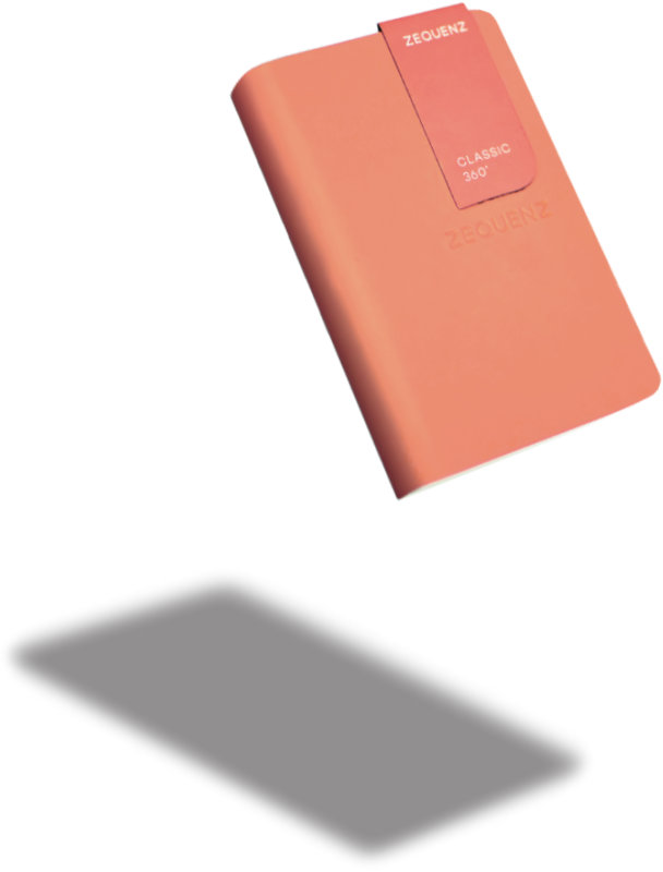 Zequenz The Color Notizbuch A7 Pfirsich