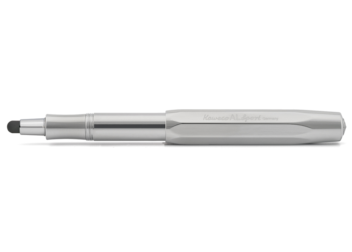 Kaweco-AL-Sport-Stylus-Touch-RAW-silver-nib Kaweco AL Sport CONNECT Touch Stylus Raw