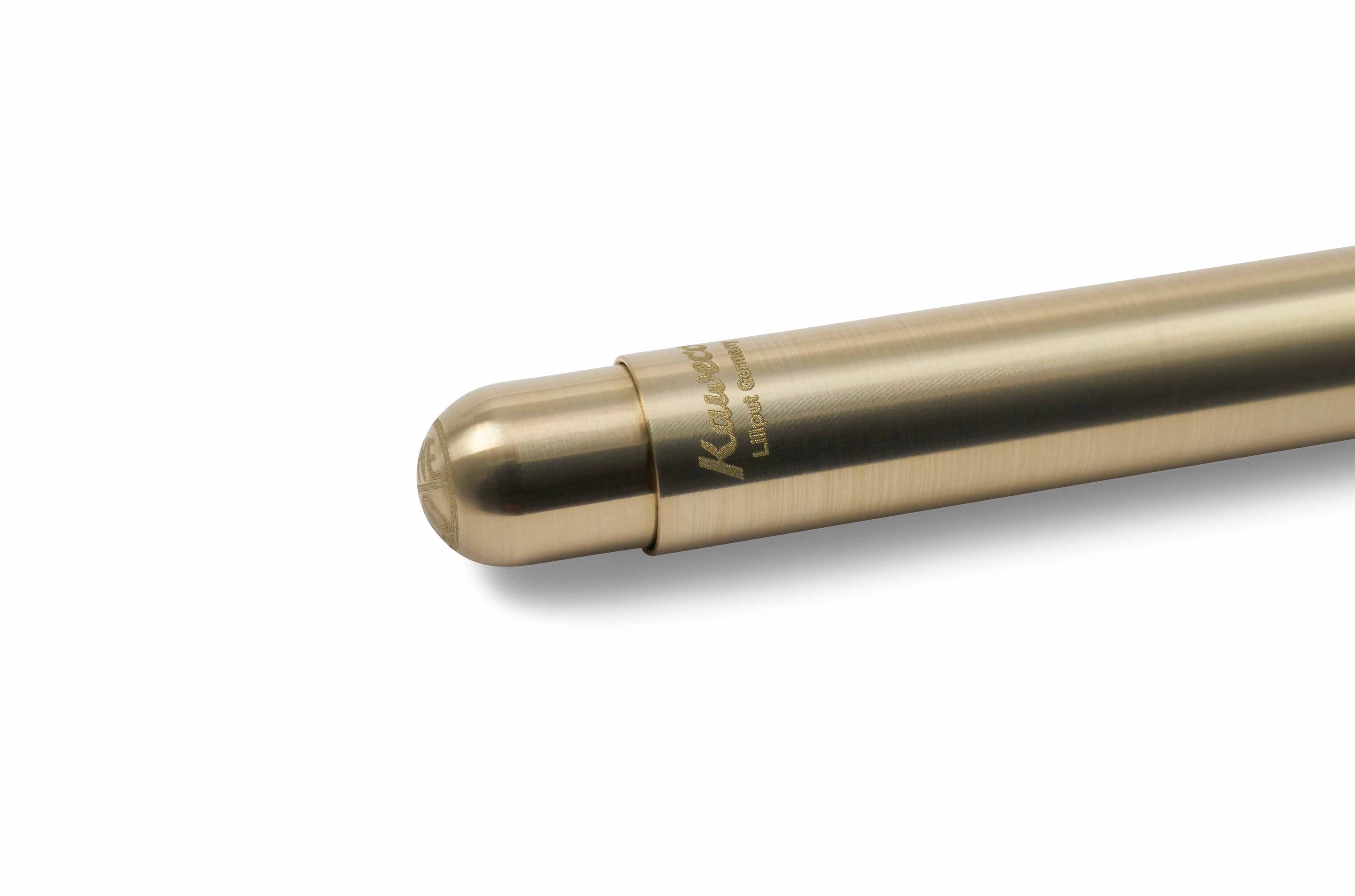 Kaweco LILIPUT Kugelschreiber Messing Detail Schaft