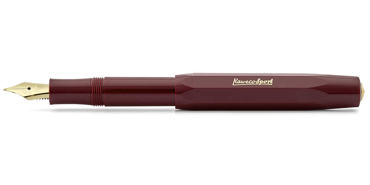 Kaweco_Classic_Sport_FountainPen_bordeaux_M Kaweco CLASSIC Sport Füllhalter Bordeaux | Medium vergoldet