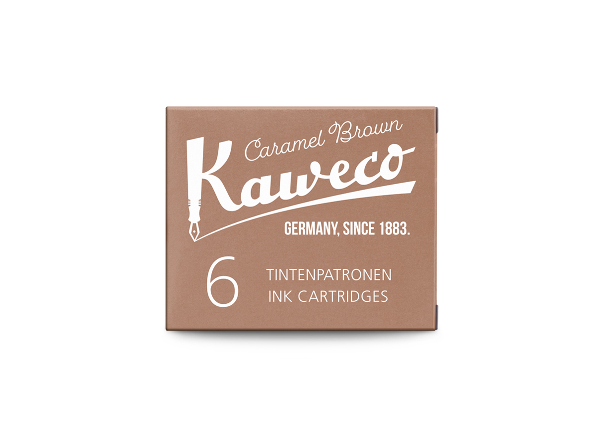 Kaweco_Ink_6-pack_CarBro_web_s Kaweco Tintenpatronen Karamel Braun