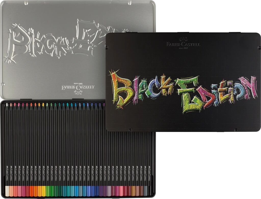 Faber-Castell Buntstifte Black Edition 36er Metalletui