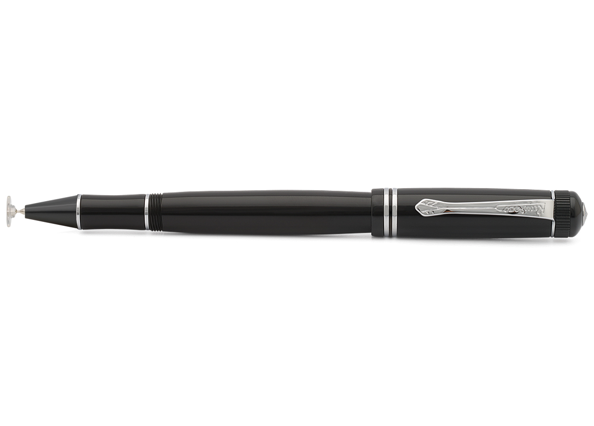 Kaweco_Dia2_Connect_Stylus_Disc_Silber_black_nib Kaweco DIA 2 CONNECT Disc Stylus Silber mit schwarzer Spitze