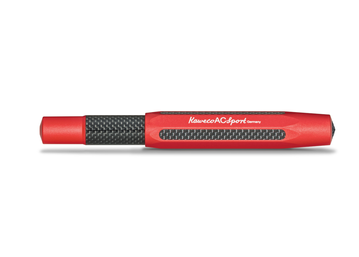 Kaweco AC Sport Füllhalter Rot | Medium Stahl blank