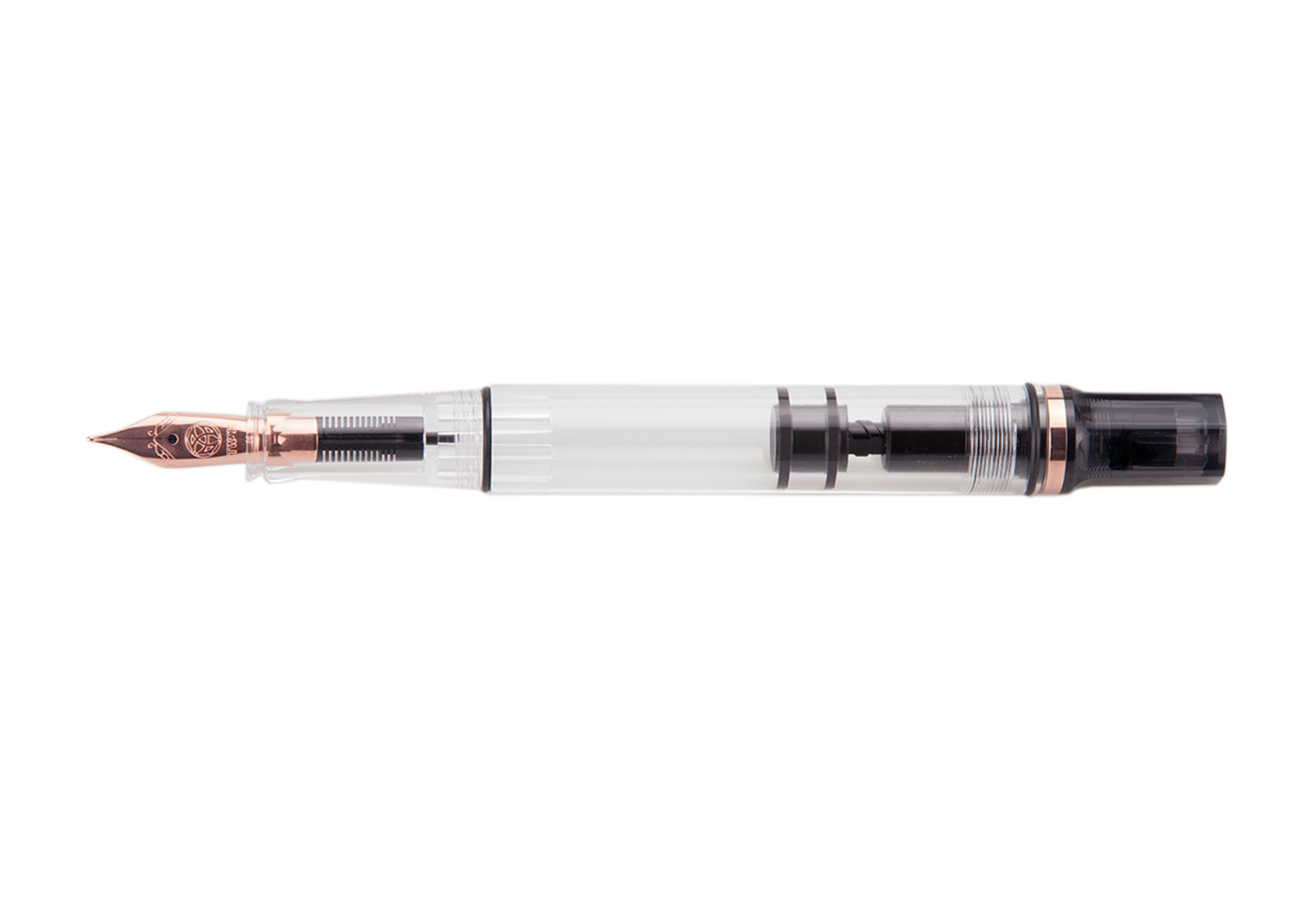 Twsbi-Eco-Smoke-RoseGold_Herstellerbild_offen_web-optimiert TWSBI ECO Kolbenfüllhalter Smoke Rosegold