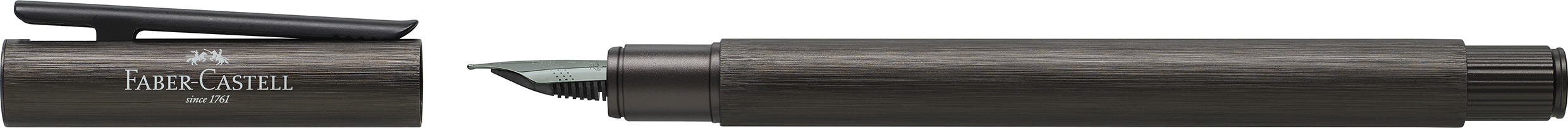 146250_Fountain-pen-Neo-Slim-Aluminium-gun-metal-M_High-Res_64128 Faber-Castell Füllhalter Neo Slim Aluminium grau