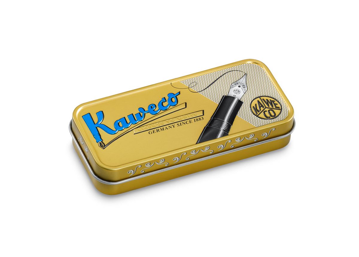 Kaweco Art Sport Füllhalter Terrazzo | Extra Breit Premium Stahl vergoldet