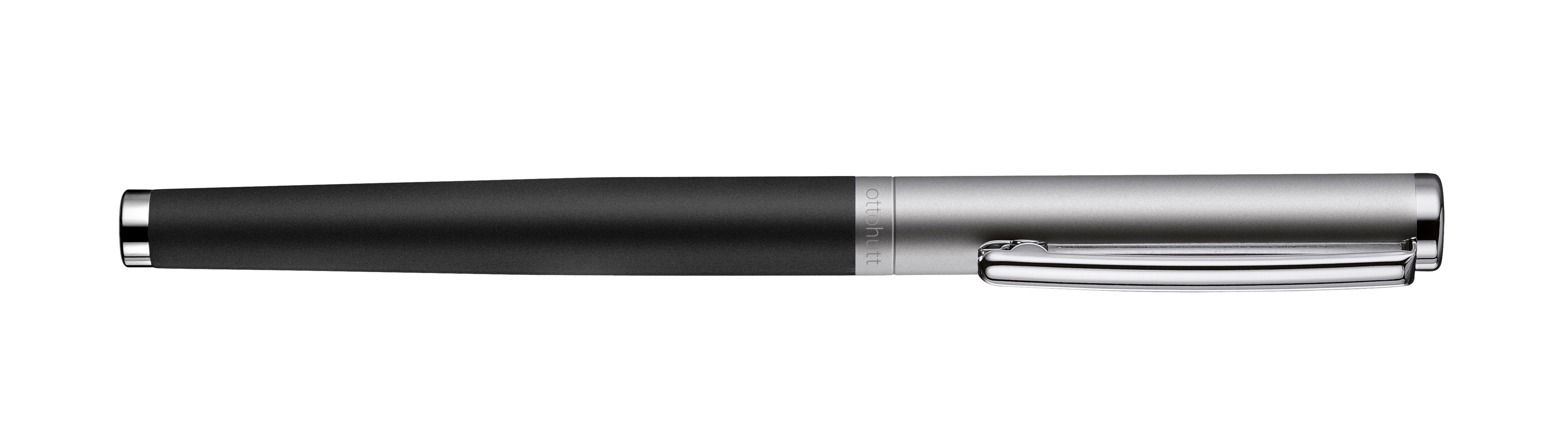 OH018-11446-FHM01schwarzmattRutheniumglatt_geschlossen Otto Hutt Entwurf 01 Füllhalter schwarz matt Ruthenium