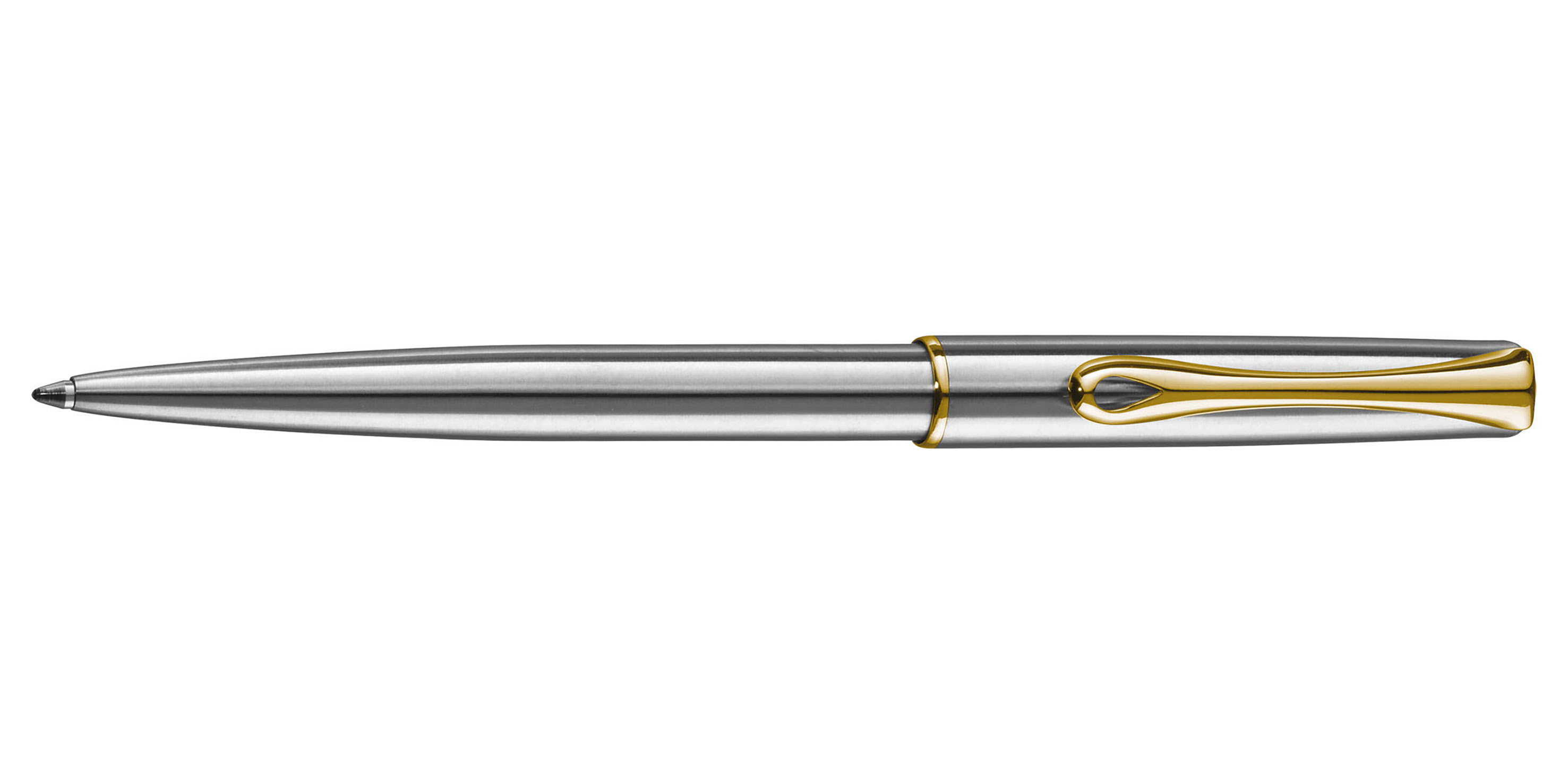 Diplomat-Traveller-Kugelschreiber-Edelstahl-Gold-ballpen-stainless-steel-gold Diplomat Traveller Kugelschreiber Edelstahl Gold