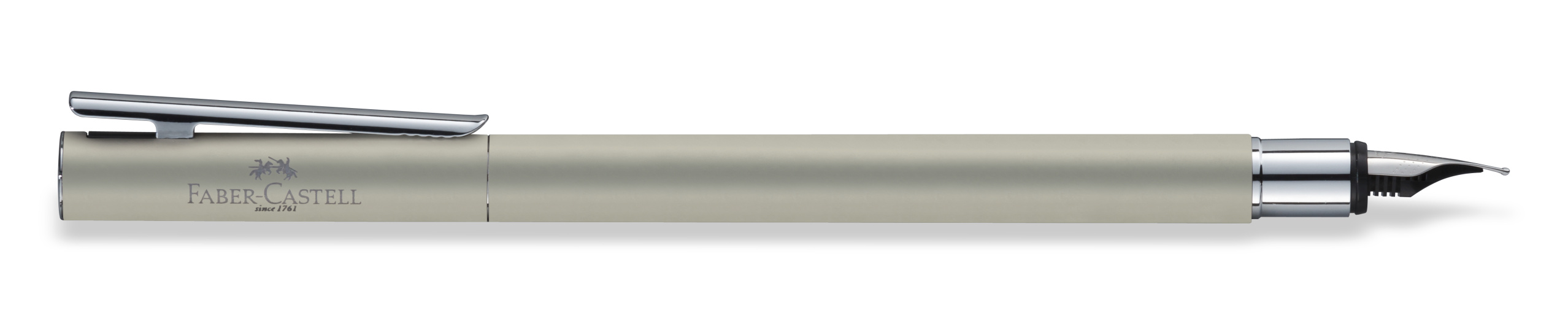 342100_Neo-Slim-Stainless-Steel-fountain-pen-M-silver-matt_High-Res_37296 Faber-Castell Füllhalter Neo Slim Edelstahl matt