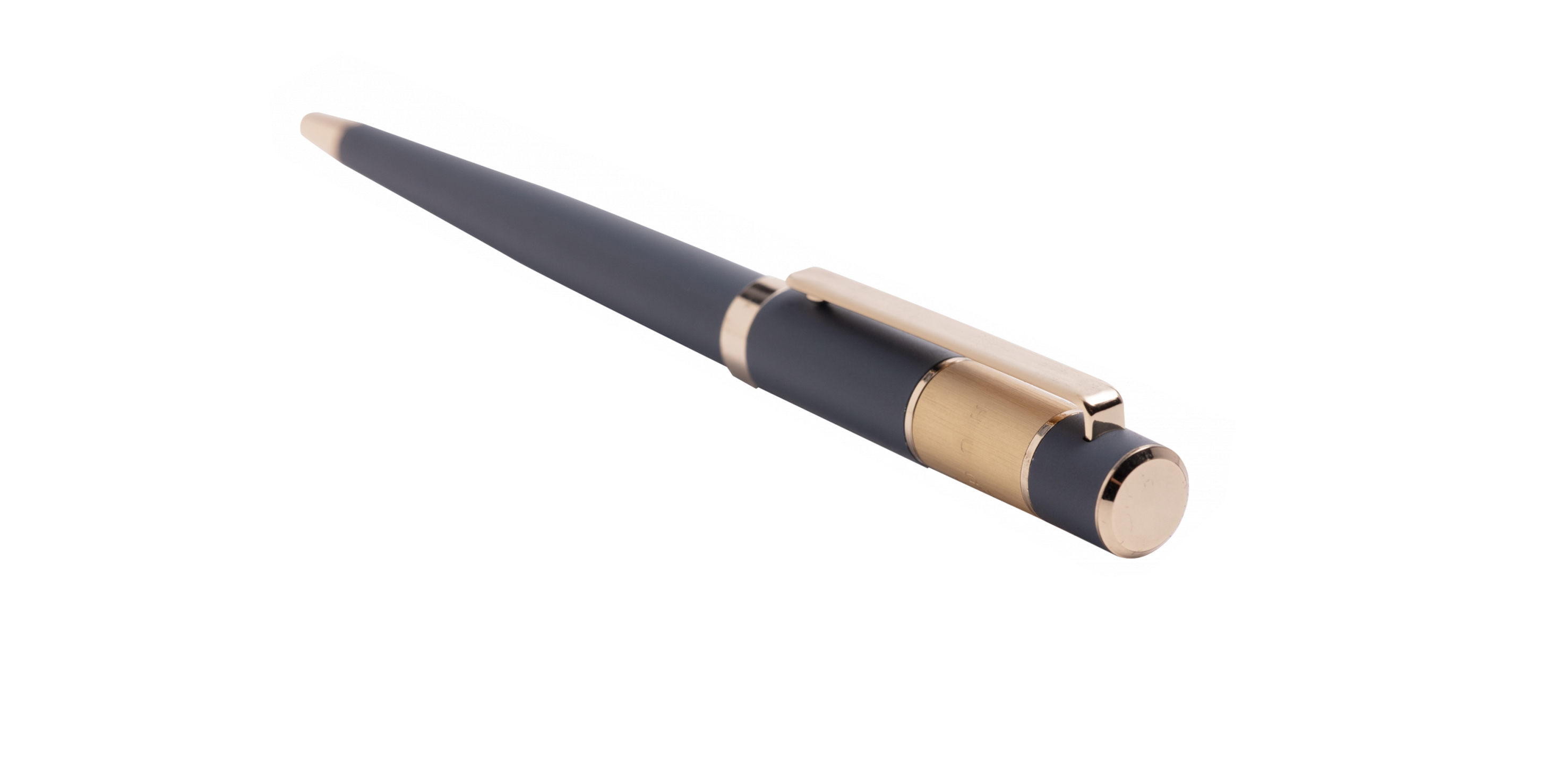 Hugo-Boss-Vivid-Grey-Kugelschreiber-ballpen-diagonal Hugo Boss RIBBON Kugelschreiber Vivid Grey