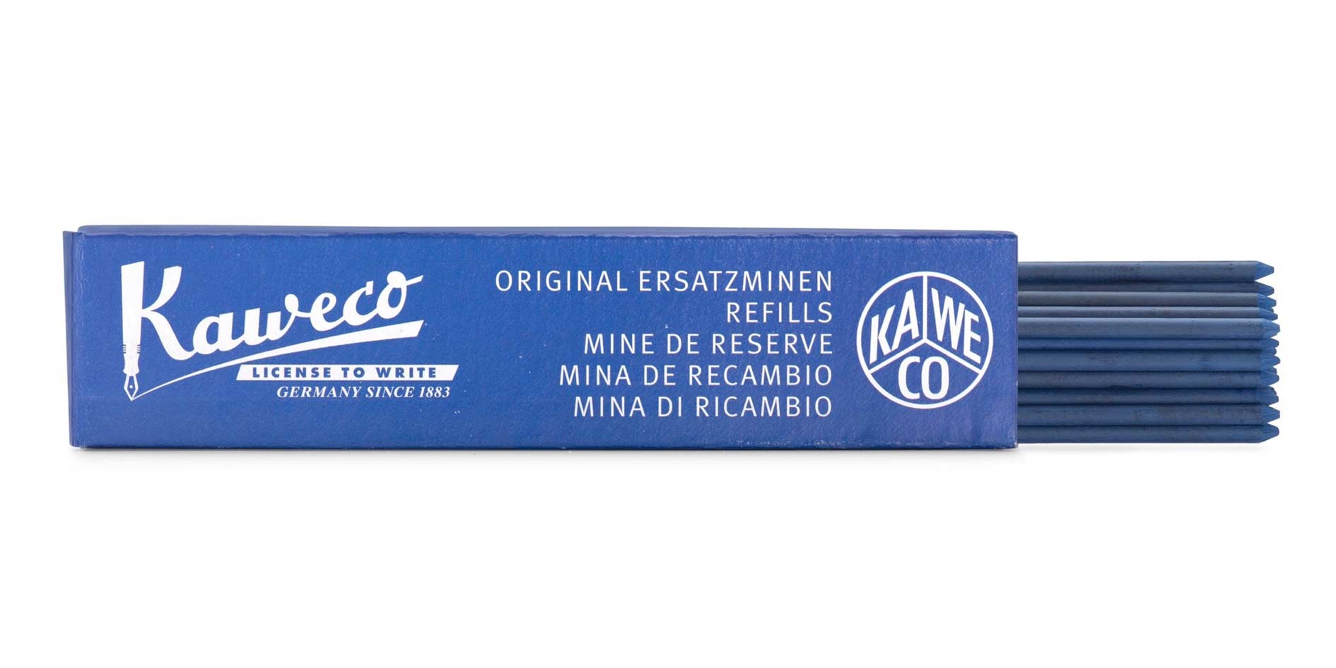 Kaweco-pencil-leads-blue-2-0-mm Kaweco Bleistift Minen 2,0 mm Blau