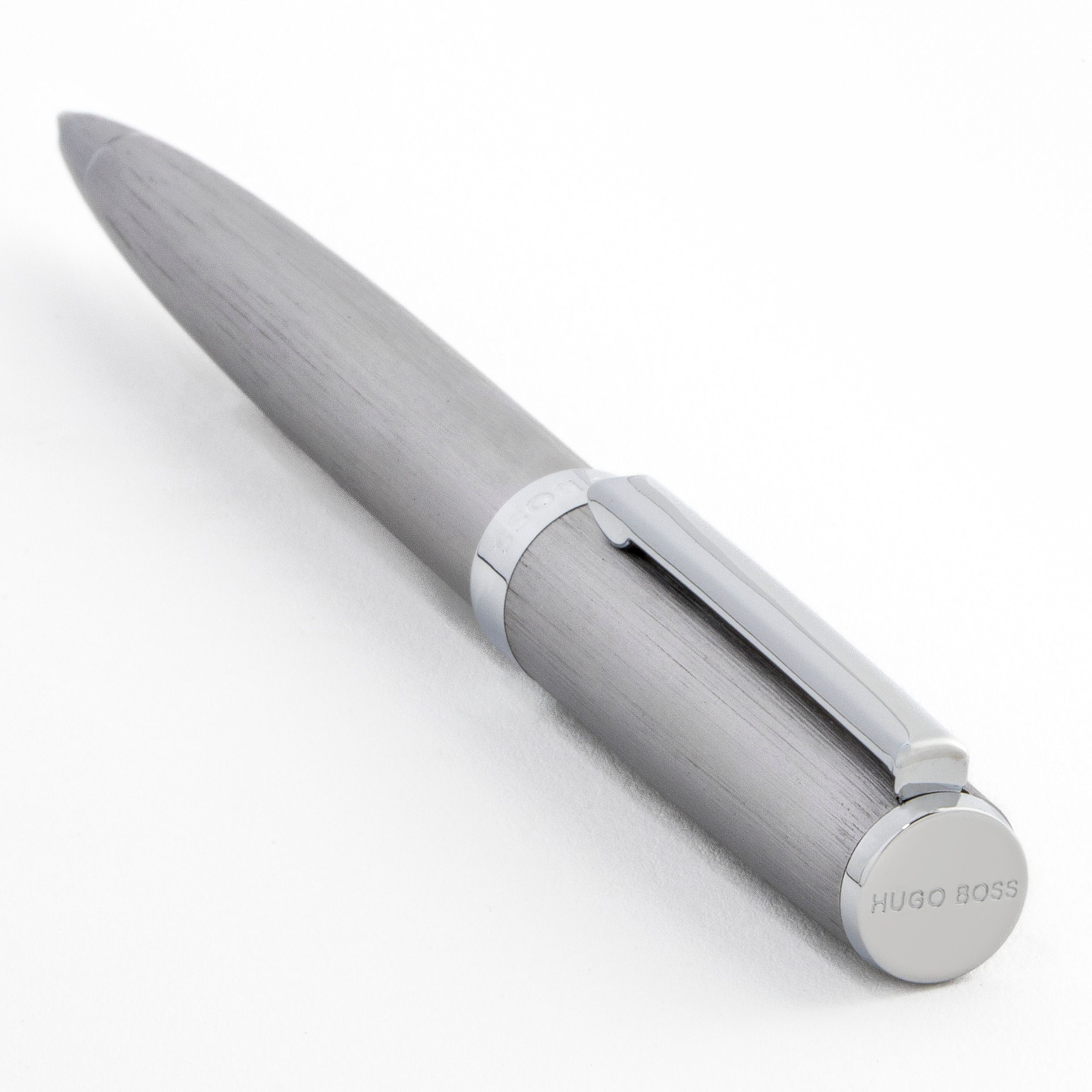 HSK4414B_A-1 Hugo Boss Kugelschreiber Gear Brushed Chrome