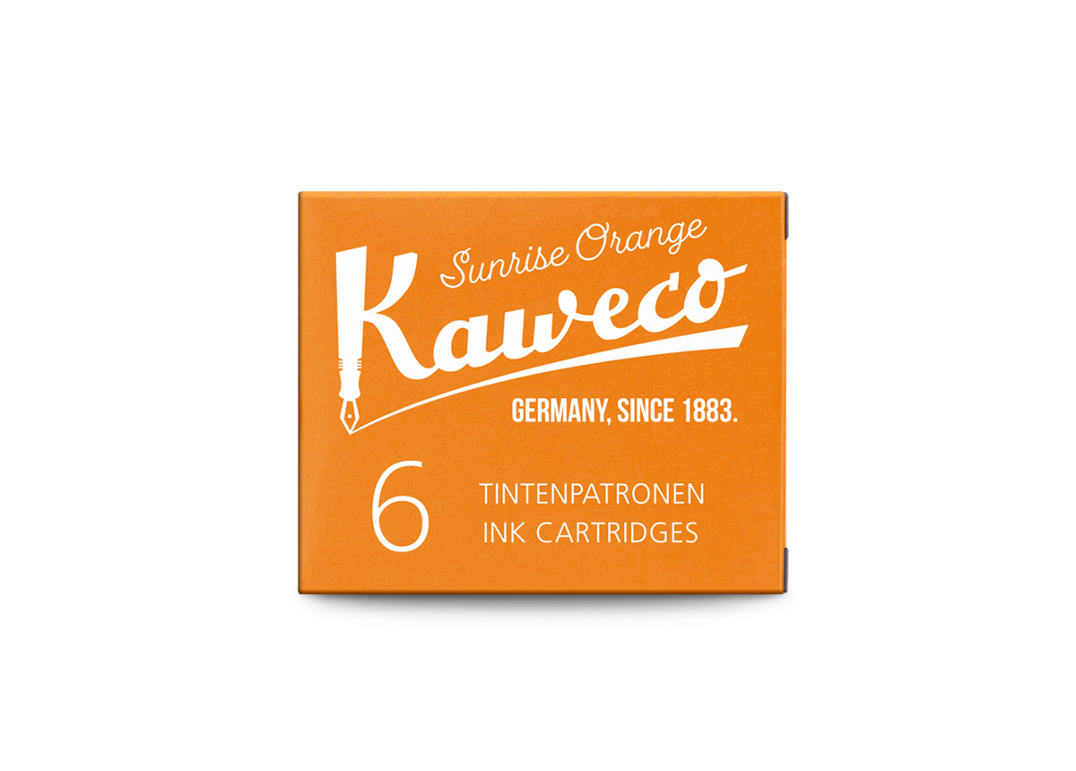 Kaweco_Ink_6-pack_SunOra_web_s Kaweco ink cartridges sunrise orange