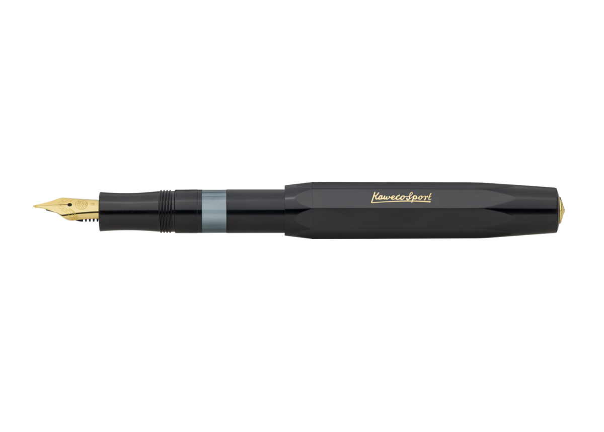 Kaweco PISTON SPORT CLASSIC Schwarz/Gold Kaweco PISTON SPORT CLASSIC Schwarz/Gold Kolbenfüllh. | Extra Breit