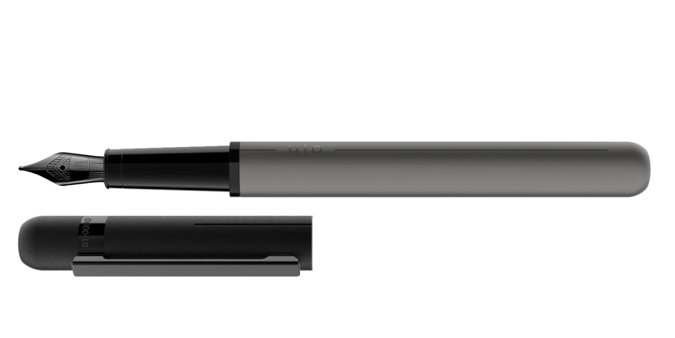 Otto Hutt Design 03 fountain pen dark grey with Steel PVD nib