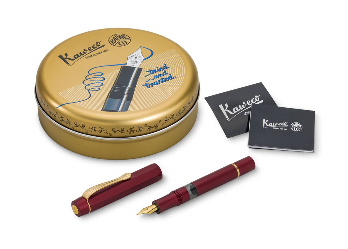 Kaweco PISTON SPORT AL Bordeaux Kolbenfüllhalter