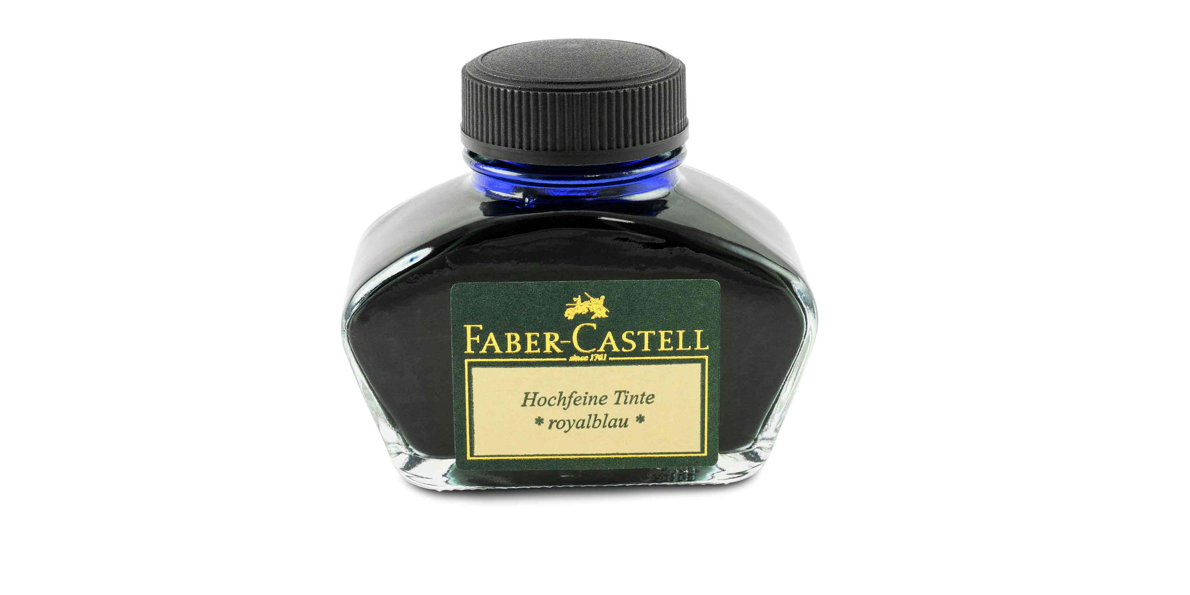 Faber-Castell-Tintenglas-62-5ml-K-nigsblau-ink-glass-royal-blue Faber-Castell Ink glass 62,5 ml Royal Blue erasable