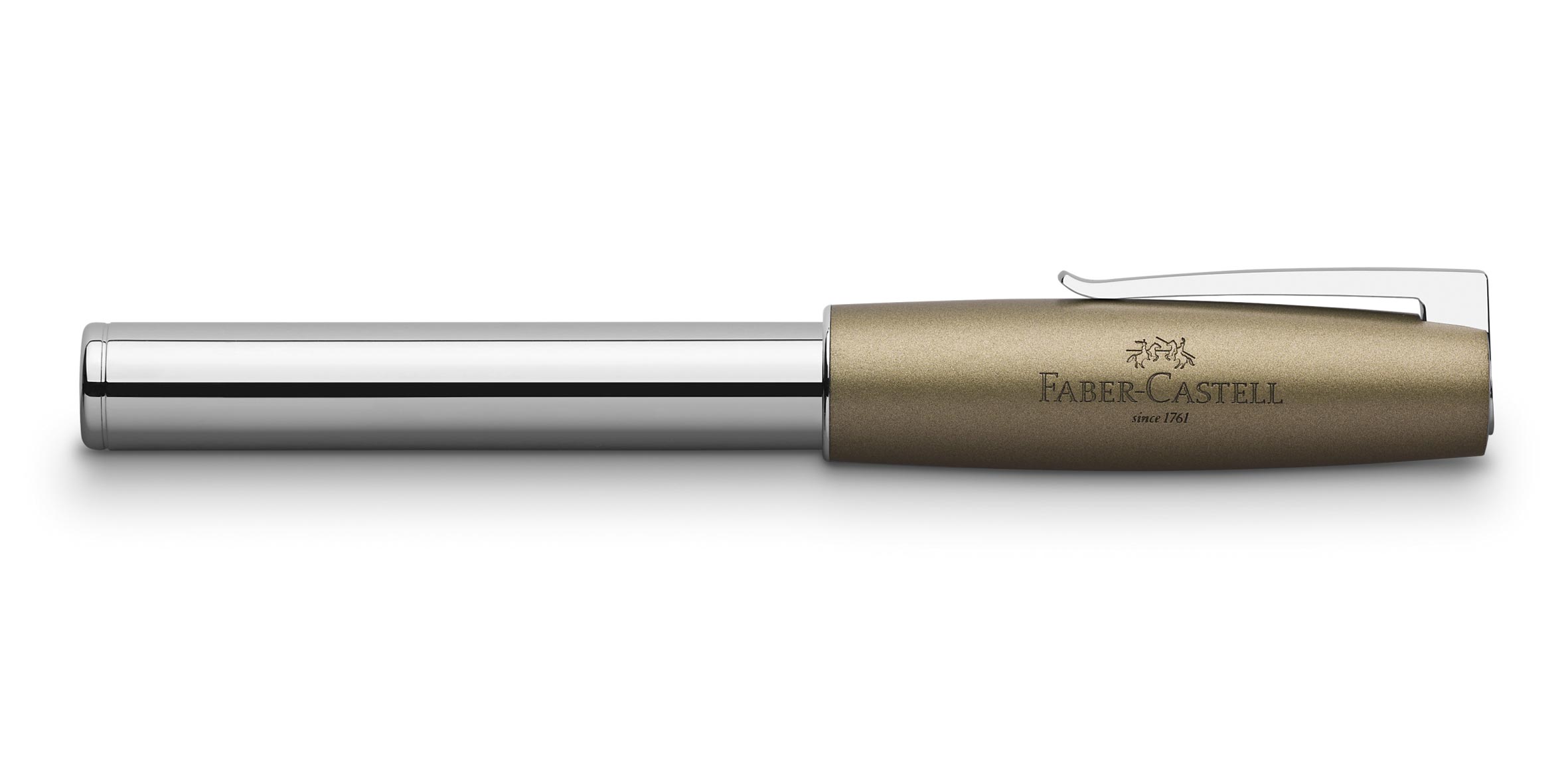 Faber-Castell Rollerball LOOM metallic olive closed
