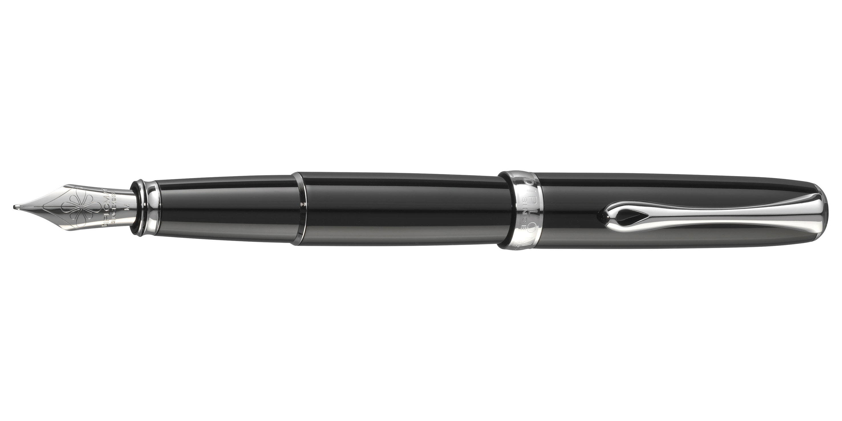 Diplomat-Excellence-A2-F-ller-Edelstahl-Lack-Schwarz-fountain-pen-black-lacquer Diplomat Excellence A2 Füllhalter Lack Schwarz Stahlfeder