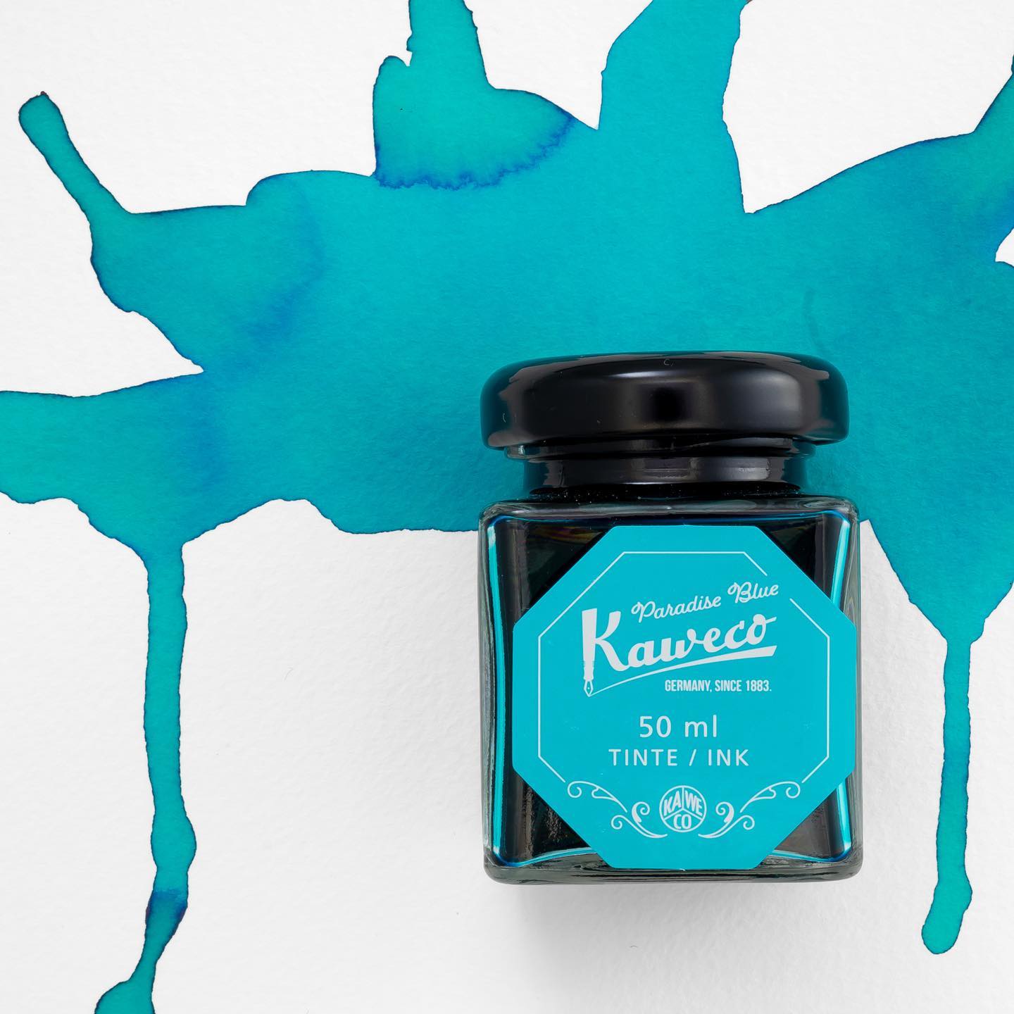 273366082_4974930935884018_9060841542050427923_n Kaweco Tintenglas Paradise Blau 50 ml