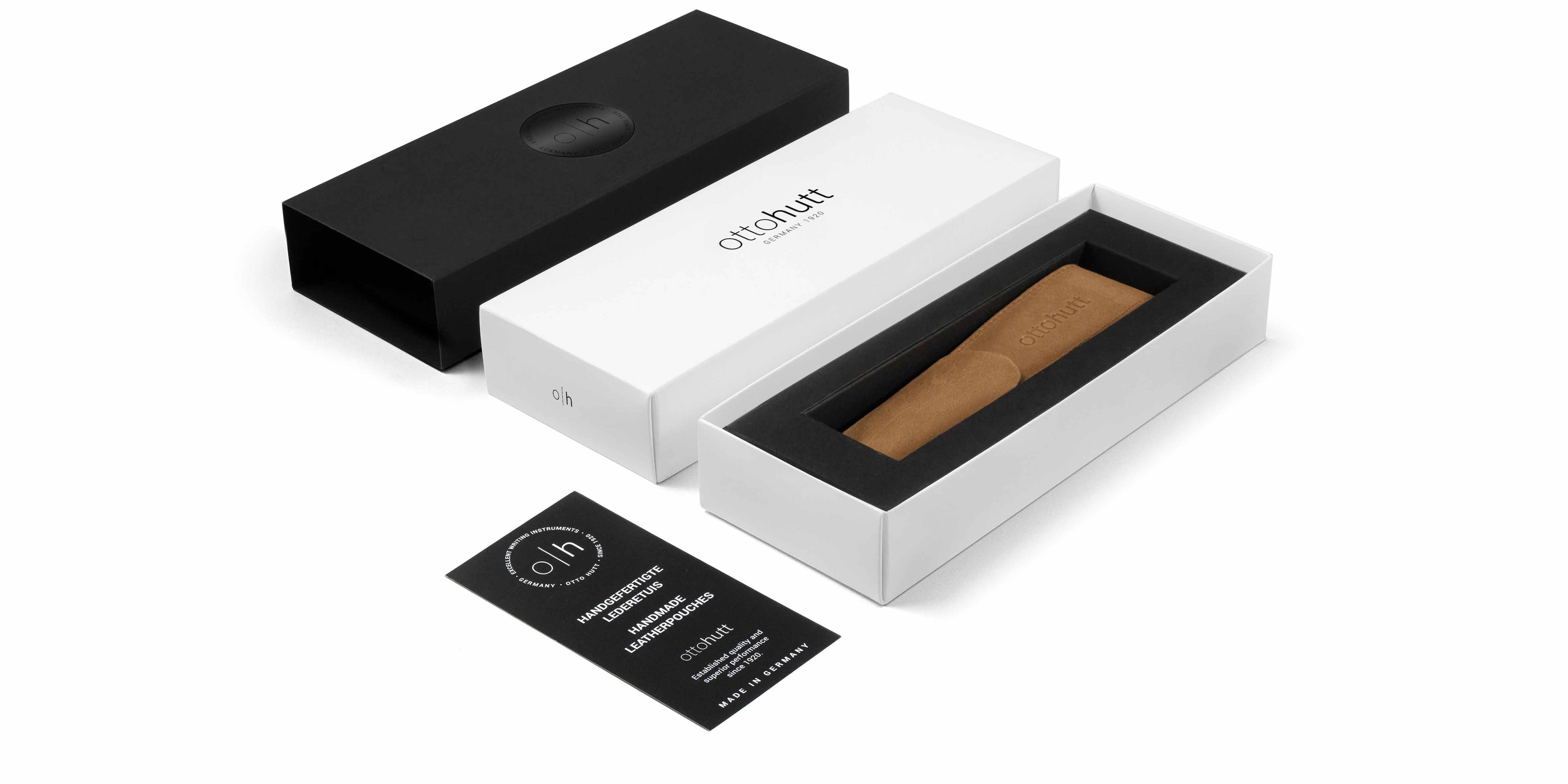 Otto Hutt leather pouch nature packaging