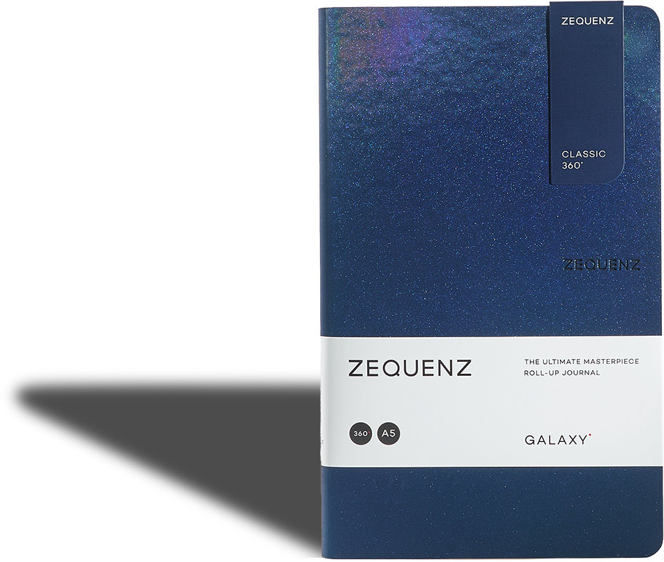 Zequenz Galaxy 360 Notizbuch A5 Slim Space Blue 13 x 21 cm