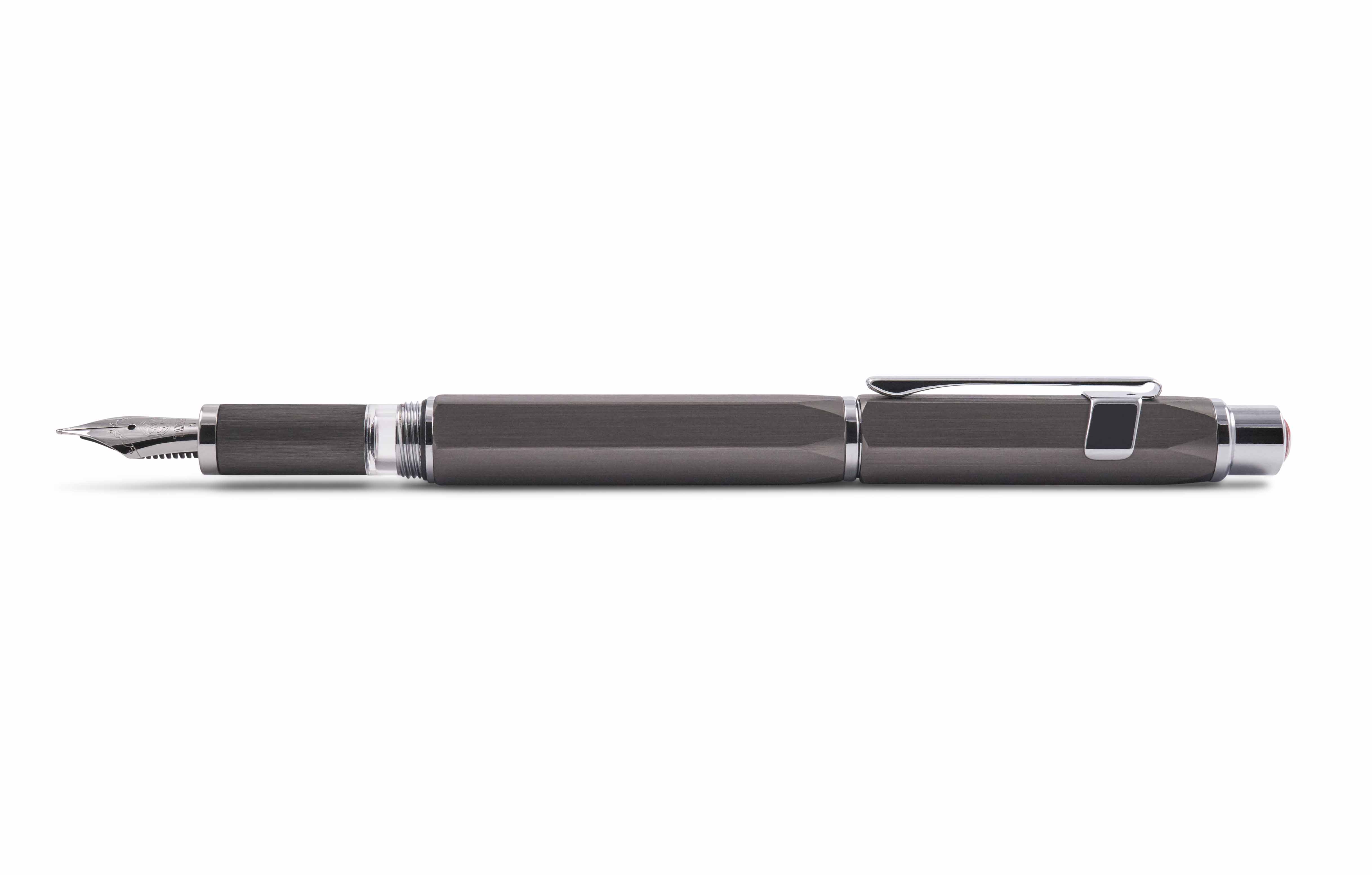 TWSBI-Precision-fountain-pen-posted-cap TWSBI Precision piston fountain pen gunmetal with posted cap