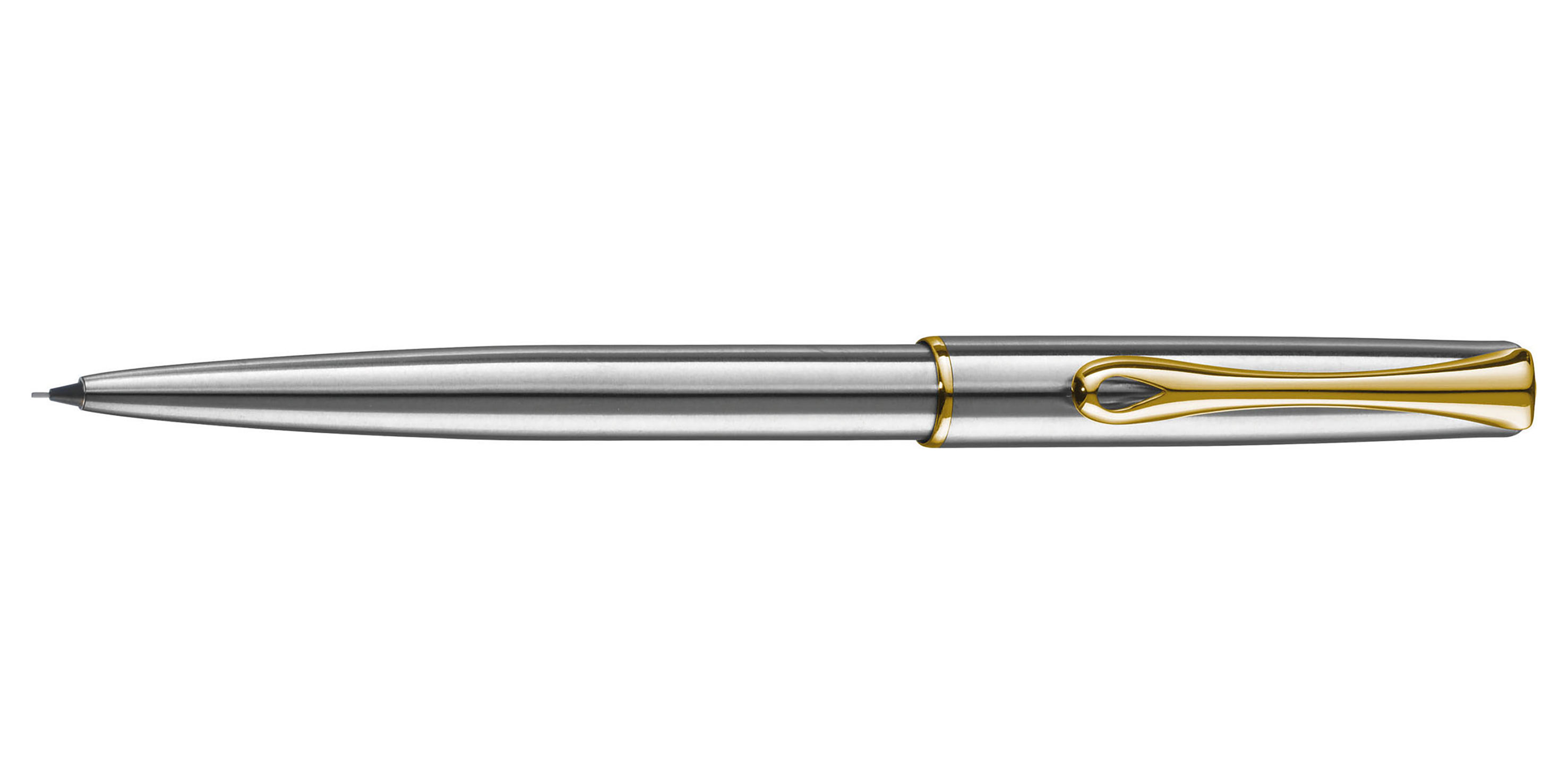 Diplomat-Traveller-Bleistift-Edelstahl-Gold-pencil-stainless-steel-gold Diplomat Traveller Druckbleistift Edelstahl Gold