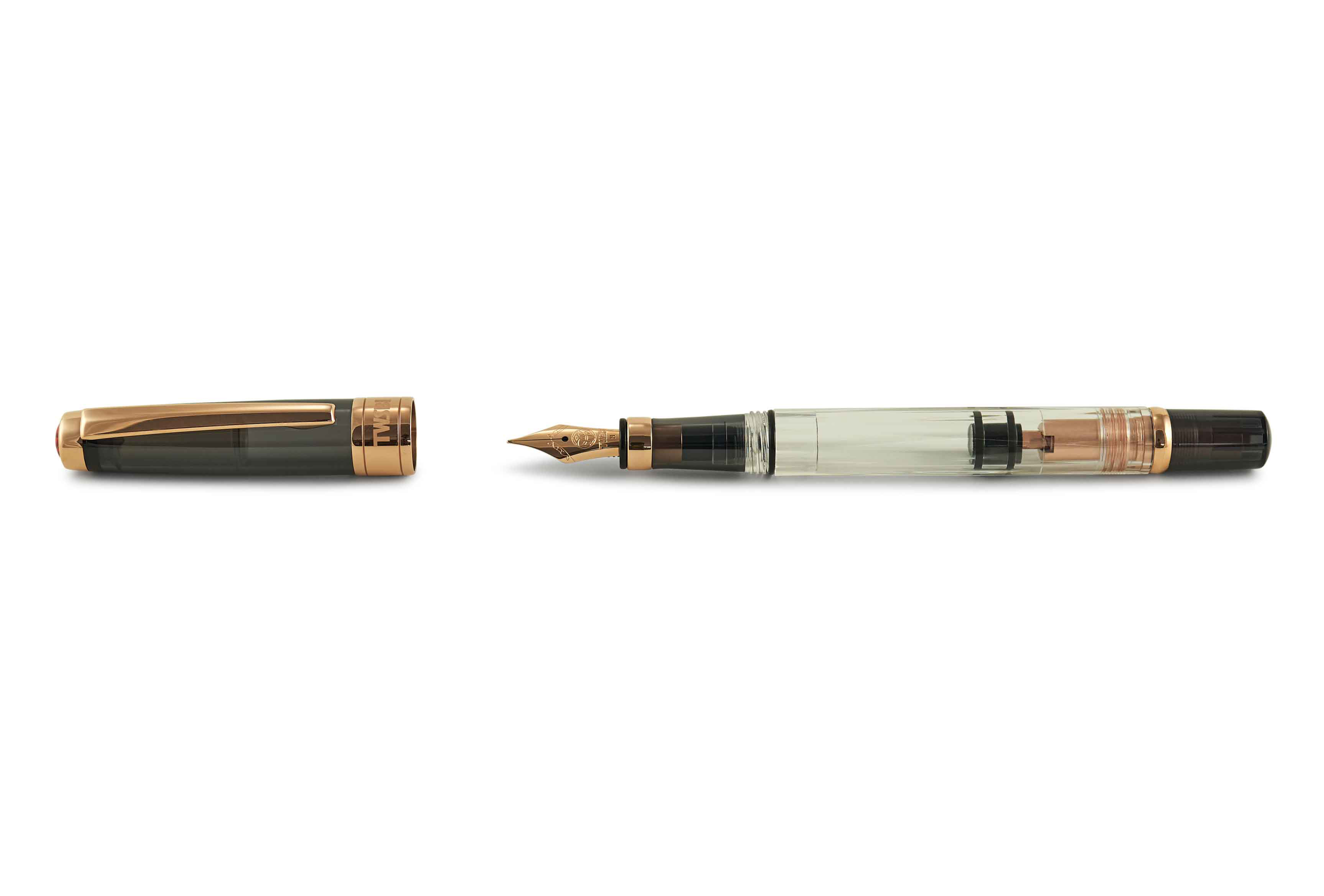 TWSBI Diamond 580 Kolbenfüllhalter Smoke Rosegold 2