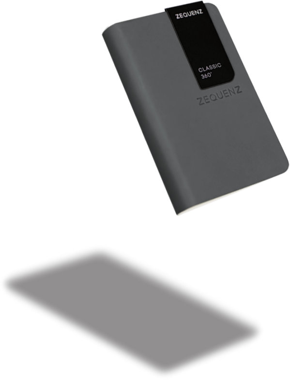 Zequenz The Color Notizbuch A7 Sturmgrau