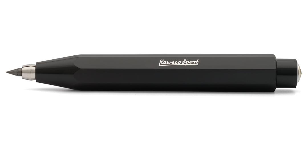 Kaweco_SKYLINE_Schwarz_Fallbleistift_Schatten Kaweco SKYLINE Sport clutch pencil 3.2 mm black